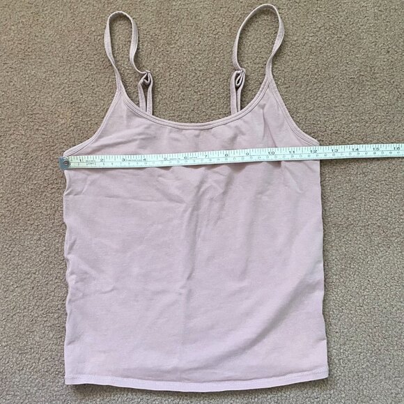 Organic Basics Core Singlet Women's S Pink Sleeveless Tank Cropped Camisole - Picture 4 of 8